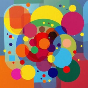 PANEL BAREVNÉ TVARY 9