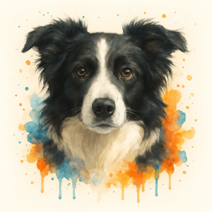 PANEL BORDER KOLIE VODOVKOVÉ POZADÍ