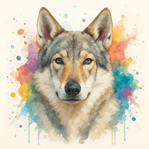 PANEL ČESKOSLOVENSKÝ VLČÁK VODOVKOVÉ POZADÍ