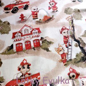 Plátno Hasičská zvířátka