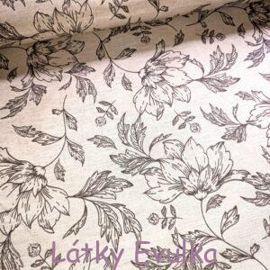 Dekorační látka Květy