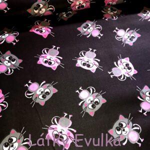 Plátno Okaté kočky na černé