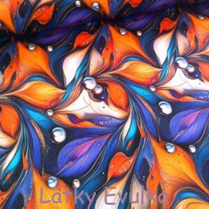 Kočárkovina Marble s kapičkami