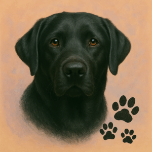 PANEL LABRADORSKÝ RETRÍVR ČERNÝ