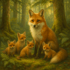 PANEL LIŠČÍ RODINKA