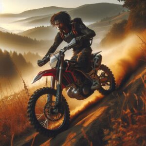 PANEL MOTOKROSAŘ V LESE 9