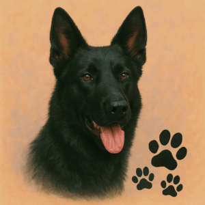 PANEL NĚMECKÝ OVČÁK ČERNÝ