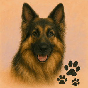 PANEL NĚMECKÝ OVČÁK DLOUHOSRSTÝ