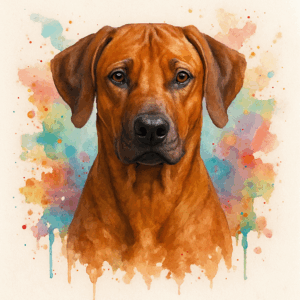 PANEL RHODÉSKÝ RIDGEBACK VODOVKOVÉ POZADÍ