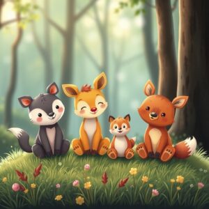 PANEL ROZTOMILÁ LESNÍ ZVÍŘÁTKA 1