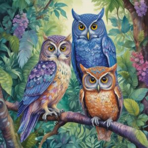 PANEL SOVY NA VĚTVI 3