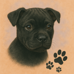 PANEL STAFORDŠÍRSKÝ BULTERIÉR ČERNÉ ŠTĚNĚ