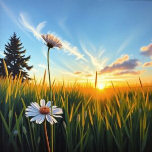 PANEL LOUKA SE ZÁPADEM SLUNCE 2