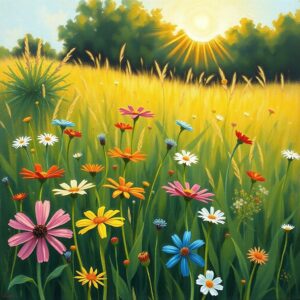 PANEL LOUKA SE ZÁPADEM SLUNCE 3