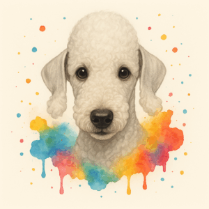 PANEL BEDLINGTON TERIÉR VODOVKOVÉ POZADÍ