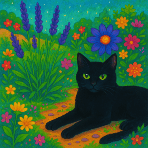 PANEL ČERNÁ KOČKA V ZAHRADĚ