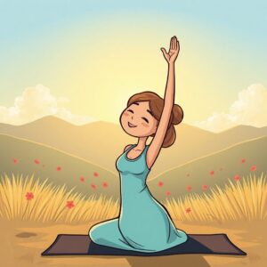 PANEL DÁMA CVIČÍ JÓGU 4