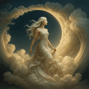 PANEL DÍVKA V OBLAKU