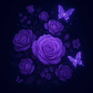 PANEL FIALOVÉ RŮŽE 1