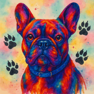 PANEL FRANCOUZSKÝ BULDOČEK BAREVNÝ