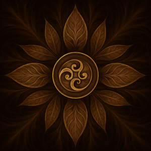 PANEL HNĚDOZLATÁ MANDALA 4