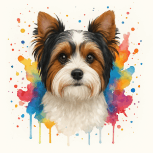 PANEL JORKŠÍRSKÝ TERIÉR BIEWER VODOVKOVÉ POZADÍ