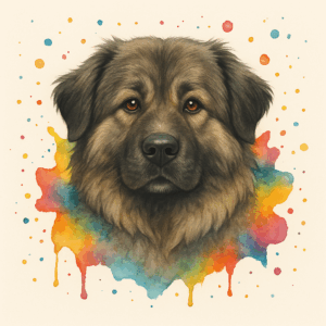 PANEL KAVKAZSKÝ PASTEVECKÝ PES VODOVKOVÉ POZADÍ