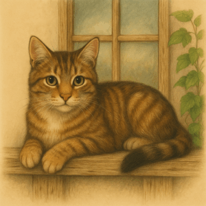 PANEL KOČKA NA OKNĚ