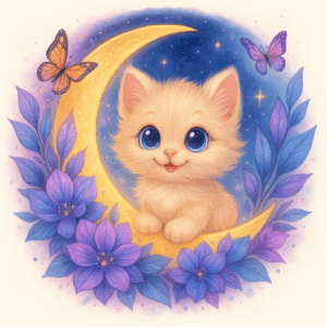 PANEL KOŤÁTKO NA MĚSÍCI