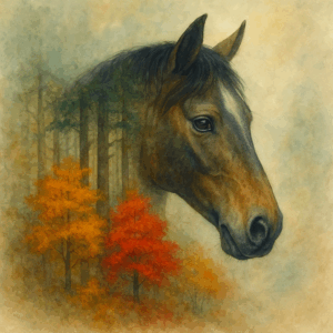 PANEL KŮŇ SE STROMY 2