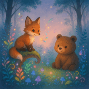 PANEL LIŠKA A MEDVÍDEK