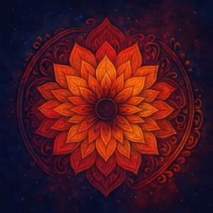 PANEL OHNIVÁ MANDALA