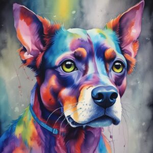 PANEL PEJSEK BAREVNÝ 1