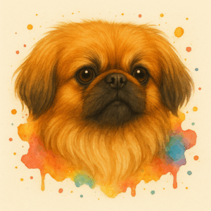 PANEL PEKINÉZ VODOVKOVÉ POZADÍ