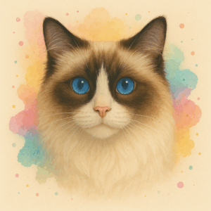 PANEL RAGDOLL VODOVKOVÉ POZADÍ