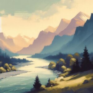 PANEL ŘEKA A HORY 2