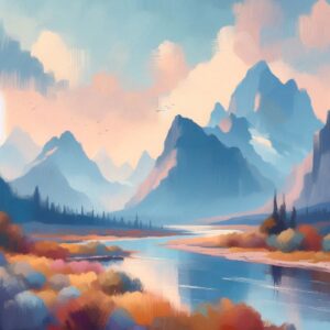 PANEL ŘEKA A HORY 3