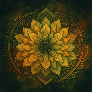 PANEL ŽLUTO-ZELENÁ MANDALA