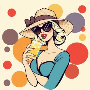 PANEL ŽENA S KLOBOUKEM 10