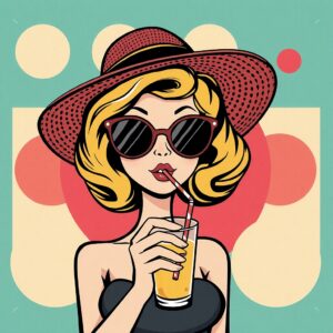 PANEL ŽENA S KLOBOUKEM 11