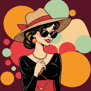 PANEL ŽENA S KLOBOUKEM 4