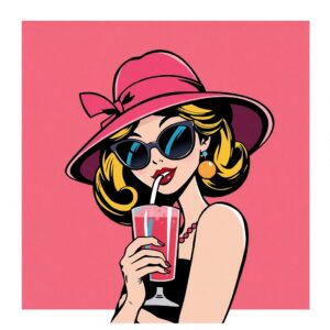 PANEL ŽENA S KLOBOUKEM 8