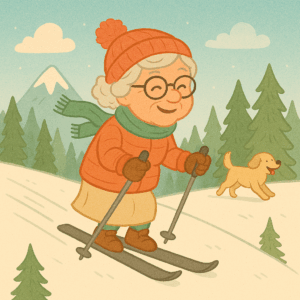 PANEL DŮCHODKYNĚ NA LYŽÍCH 3