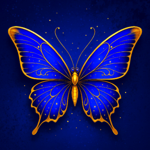 PANEL MODROZLATÝ MOTÝL