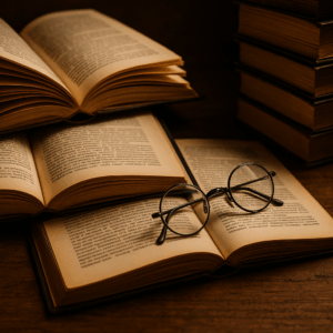 PANEL KNIHY A BRÝLE