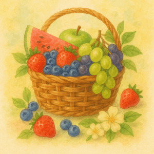 PANEL KOŠÍK S OVOCEM