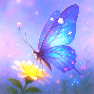 PANEL KOUZELNÝ MOTÝL NA KVĚTU