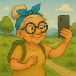 PANEL SELFIE DŮCHODKYNĚ