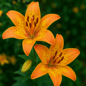 PANEL SVĚTLE ORANŽOVÉ LILIE