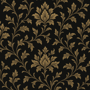 PANEL ZLATÉ ORNAMENTY NA ČERNÉ 2